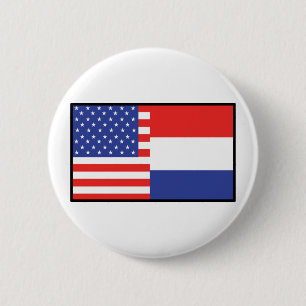 America Holland 6 Cm Round Badge