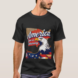 America, Hope is Returning - Patriotic Eagle with T-Shirt