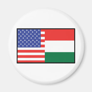 America Hungary Magnet