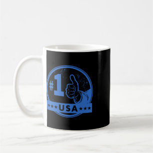 America I'm Number One Usa Graphic Thumbs Up #1 Wo Coffee Mug