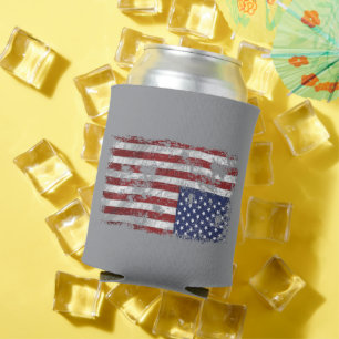 America In Distress - Upside Down Flag Can Cooler