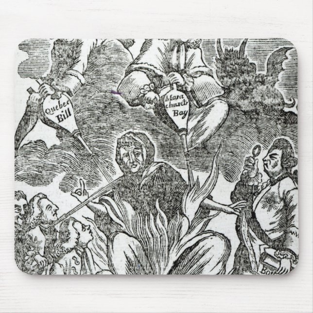 America in Flames Mouse Pad (Front)