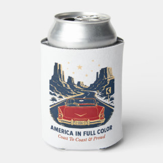 America In Full Colour Can Cooler