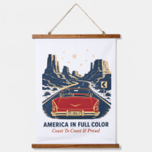 America In Full Colour Hanging Tapestry