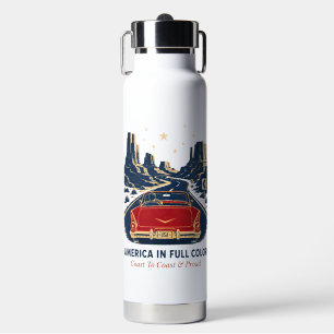 America In Full Colour Water Bottle