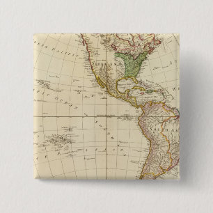 America - Indian Tribe Settlements 15 Cm Square Badge