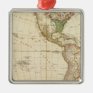 America - Indian Tribe Settlements Metal Tree Decoration