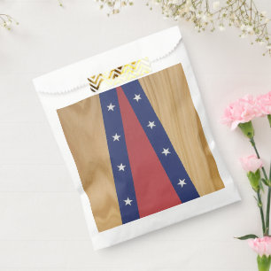 America-Inspired Art Flags, Jerseys & 4th of Jul Favour Bag