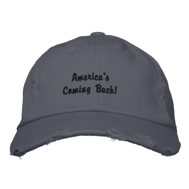 America is Back Embroidered Hat (Front)