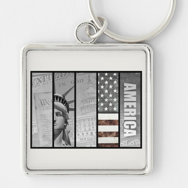 America Is Exceptional Key Ring (Front)