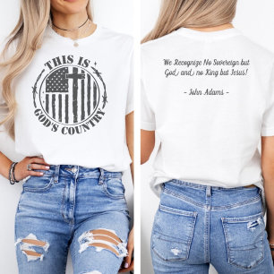 America Is Gods Country   John Adams Quote T-Shirt