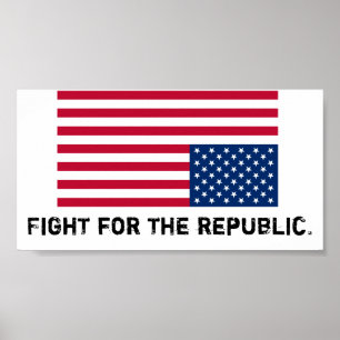 America is in distress, fight for the republic. poster