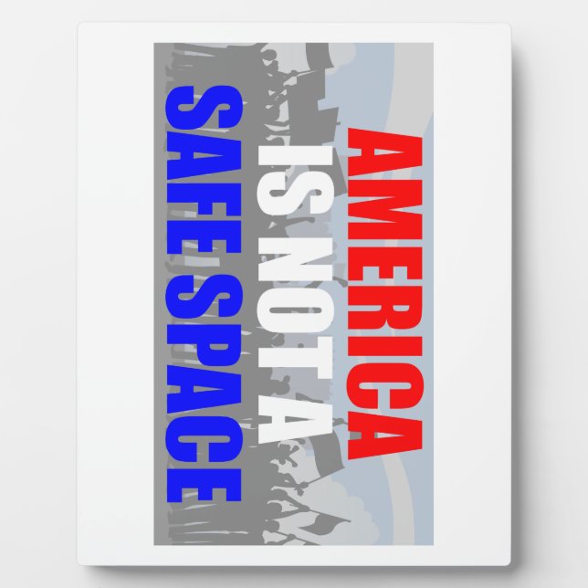 America Is Not A Safe Space Plaque (Front)