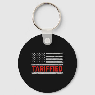 America Is Tariffied Men Women  Key Ring