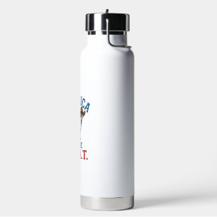 America Is The G.O.A.T Patriotic Goat Cowboy Shirt Water Bottle