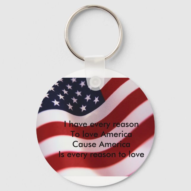 America Key Ring (Front)
