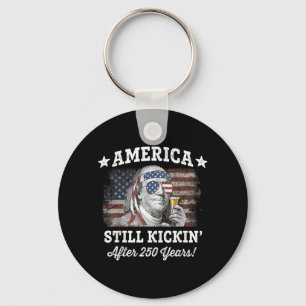 America Kicking After 250 Years Franklin Vintage Key Ring