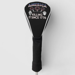 America Killing It Since 1776 Patriotic Horror USA Golf Head Cover