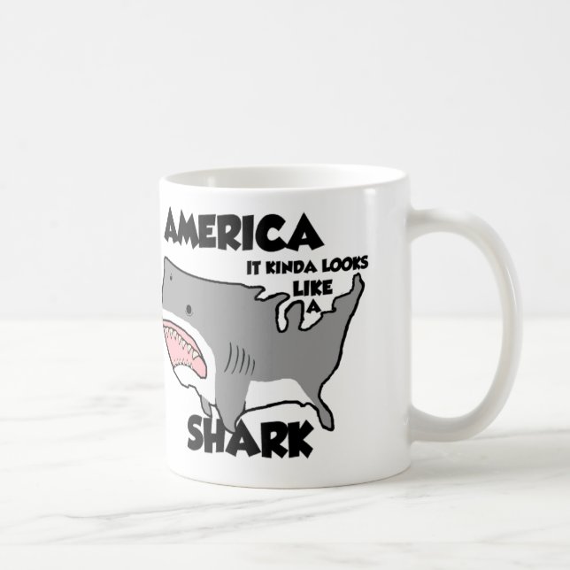 America Kinda Looks Like a Shark Mug (Right)
