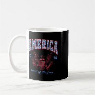 America Land Of The Free 1776 Eagle 4th Of July Wo Coffee Mug