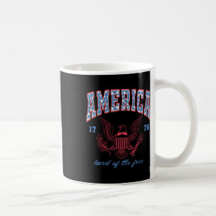 America Land Of The Free 1776 Eagle 4th Of July Wo Coffee Mug