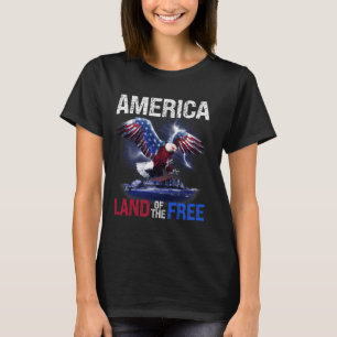 America Land Of The Free 4th Of July Independence T-Shirt