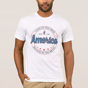 America Land Of The Free Because Of The Brave T-Shirt