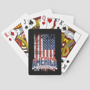 America - Land of the free Playing Cards