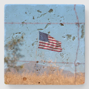 America ... Land of the Free Stone Coaster
