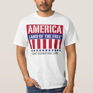 America Land of The Freesome restrictions apply  T-Shirt
