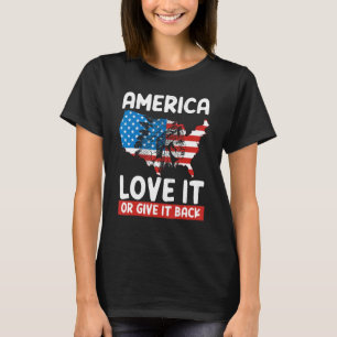 America Love It Or Give It Back Native American T-Shirt