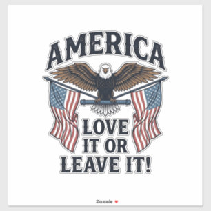 America Love It Or Leave It Patriotic Eagle Shirt_
