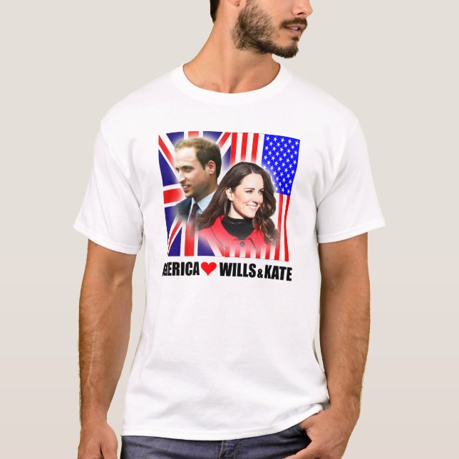 America Loves Prince William & Kate Shirt (Front)