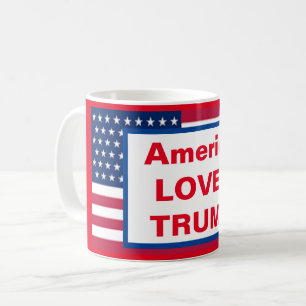 America LOVES TRUMP COFFEE MUG