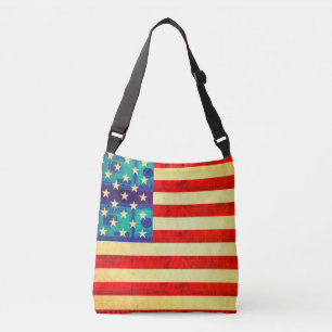 America money flag crossbody bag