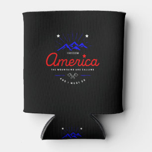 America Mountains are Calling I Must Go Dark Can Cooler