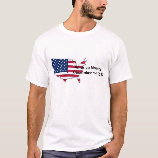 America Mourns Victims of NewTown Connecticut T-Shirt (Front)