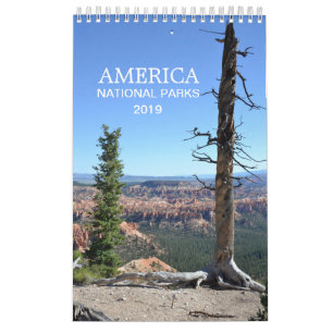 America National Parks nature photo calendar 2019