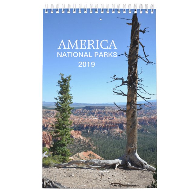 America National Parks nature photo calendar 2019 (Cover)