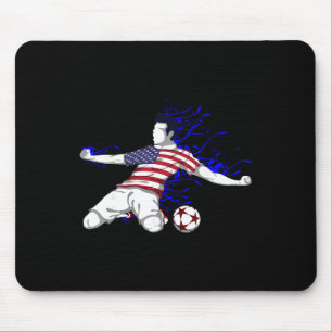 America National Soccer Team Jersey United States Mouse Pad
