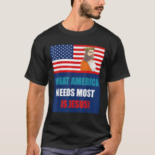 America Needs Jesus Christ Crowned King Christiani T-Shirt