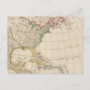 America north postcard