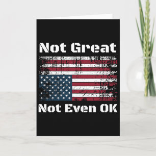 America Not Great Not Even Ok Americans Resist Tru Card