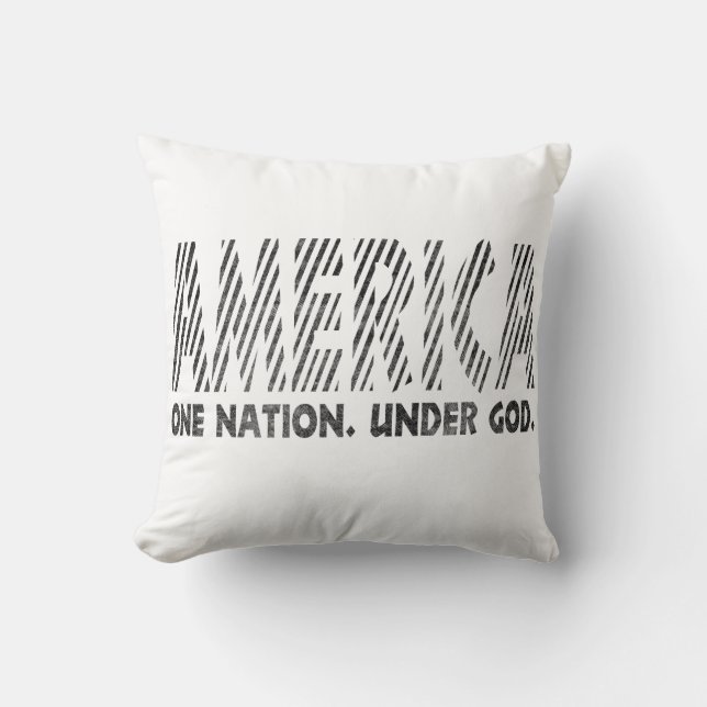 america, one nation under god , american T-Shirt Cushion (Front)