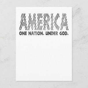 america, one nation under god , american T-Shirt Postcard
