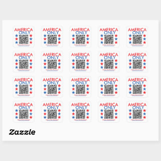 America Only - Version 01 Square Sticker