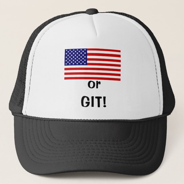 America or GIT! Trucker Hat (Front)