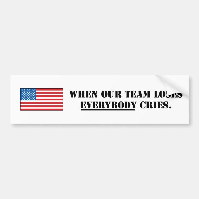 America - Our Team Bumper Sticker (Front)