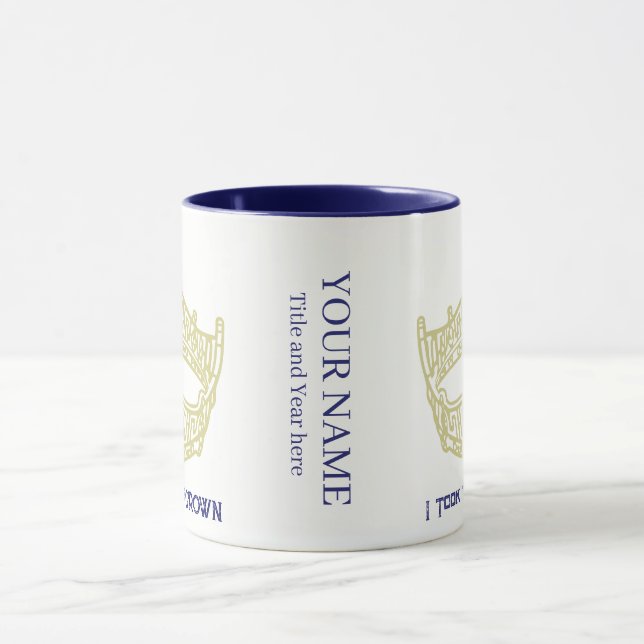 America Pageant Crown Personalised Name Mug (Center)