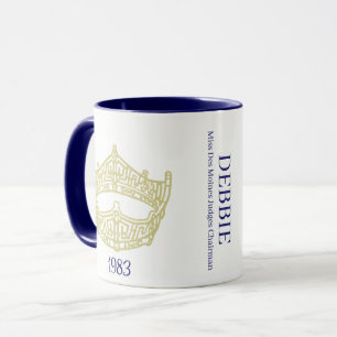 America Pageant Crown Personalised Name Mug